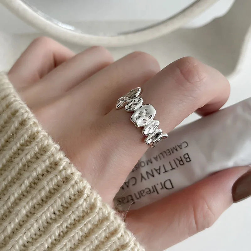 925 Sterling Silver Open Finger Rings