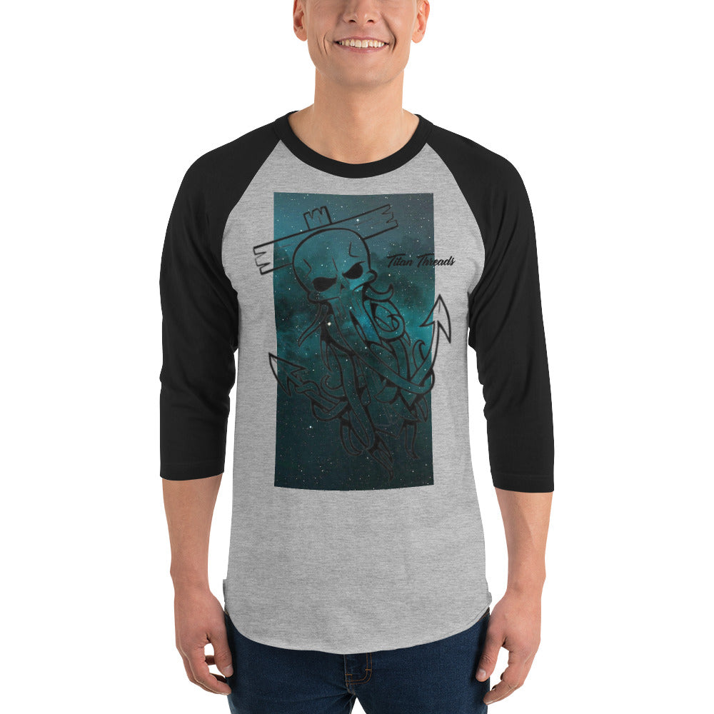 XS- 4XL TITAN 3/4 sleeve raglan shirt