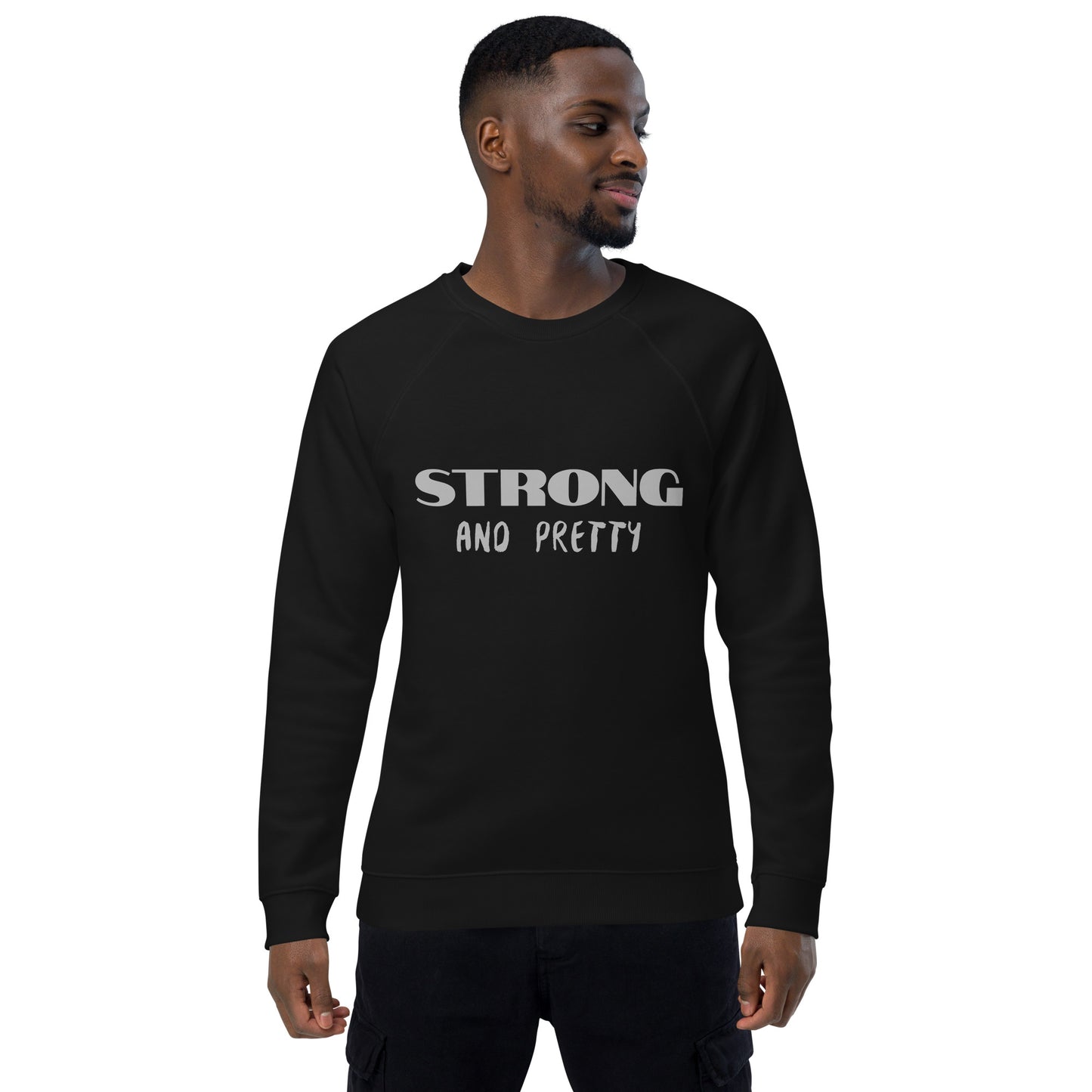 XS-4XL TITAN STRONG organic raglan sweatshirt