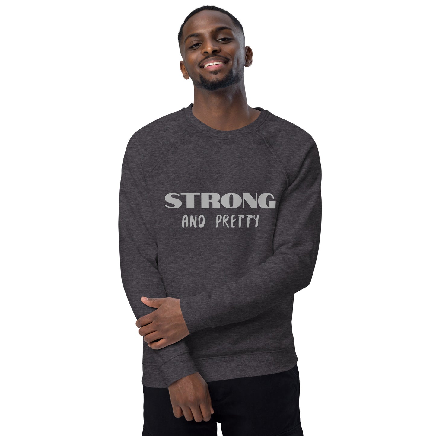 XS-4XL TITAN STRONG organic raglan sweatshirt