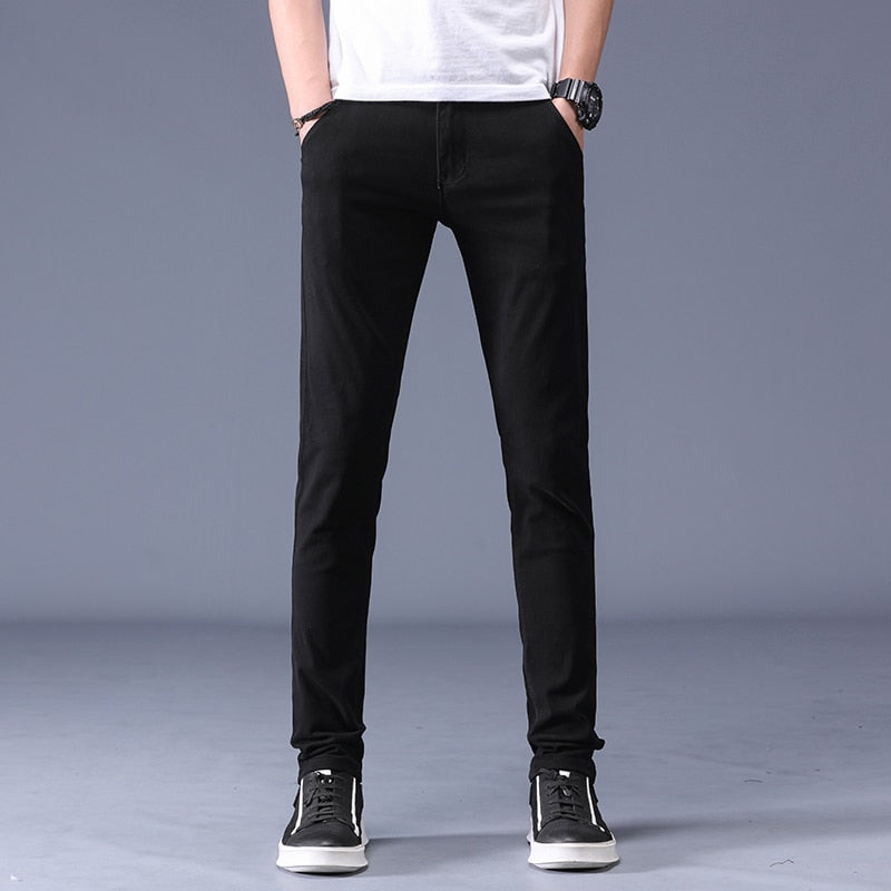28-38INCH Slim Fit Cotton Stretch Trousers - 6 COLOURS