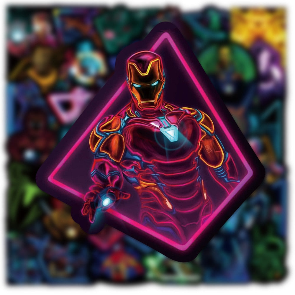 Marvel Neon Stickers