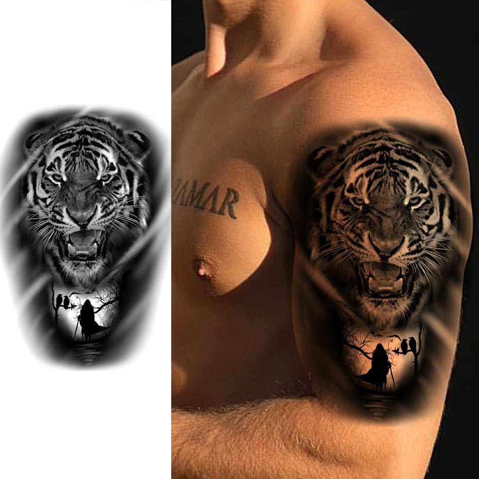 Large Test Tattoo Shoulder/Chest/Thigh - Many Styles