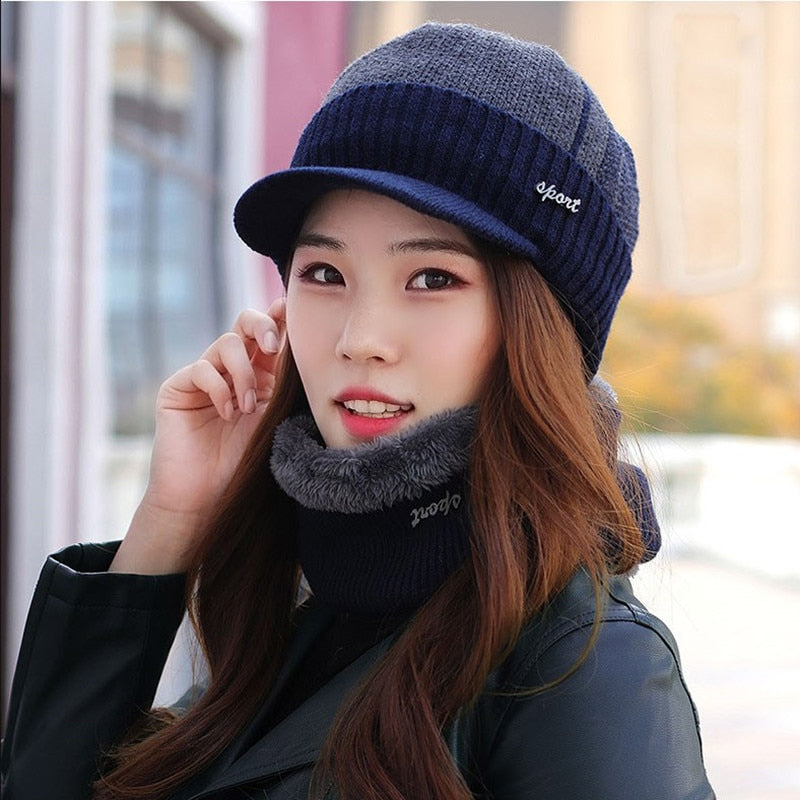Visor Beanie/Snood - 4 colours
