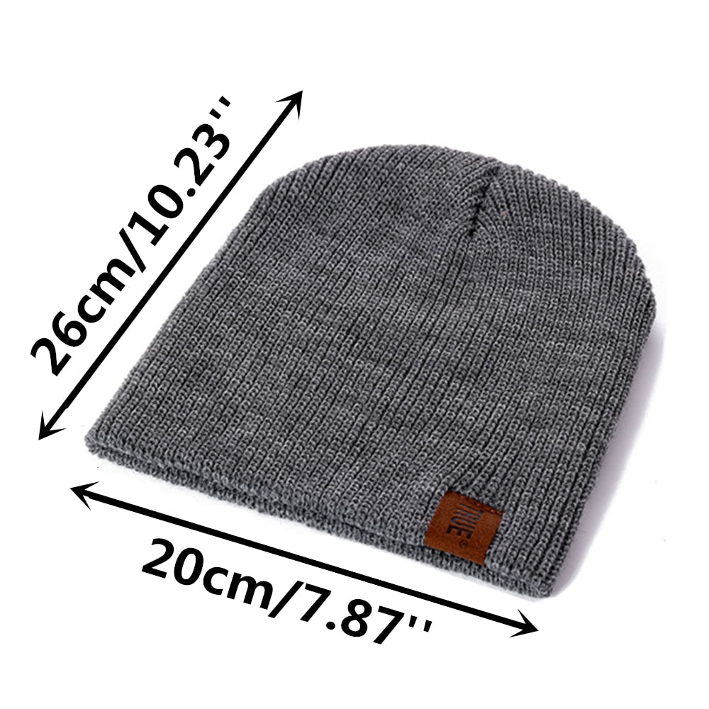 1 Pcs Warm Knitted  Beanie - MANY COLOURS