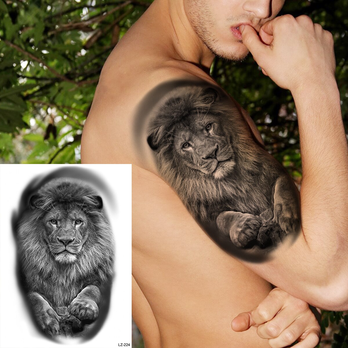 Large Test Tattoo Shoulder/Chest/Thigh - Many Styles