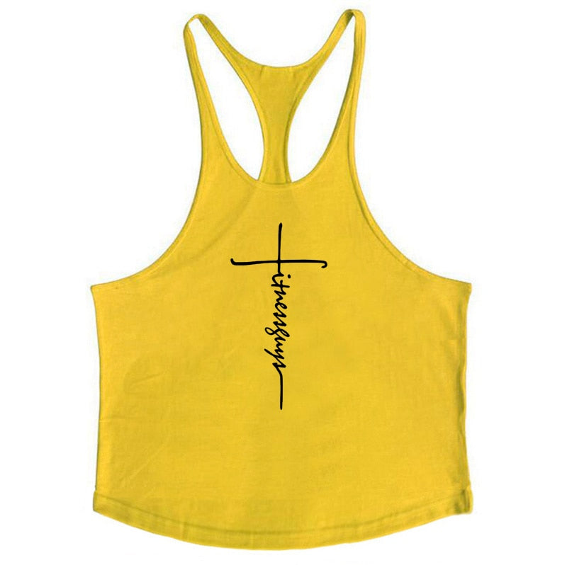 S-XL Cotton Fitness Gym Hooded Tank/Stringer - 6 COLOURS