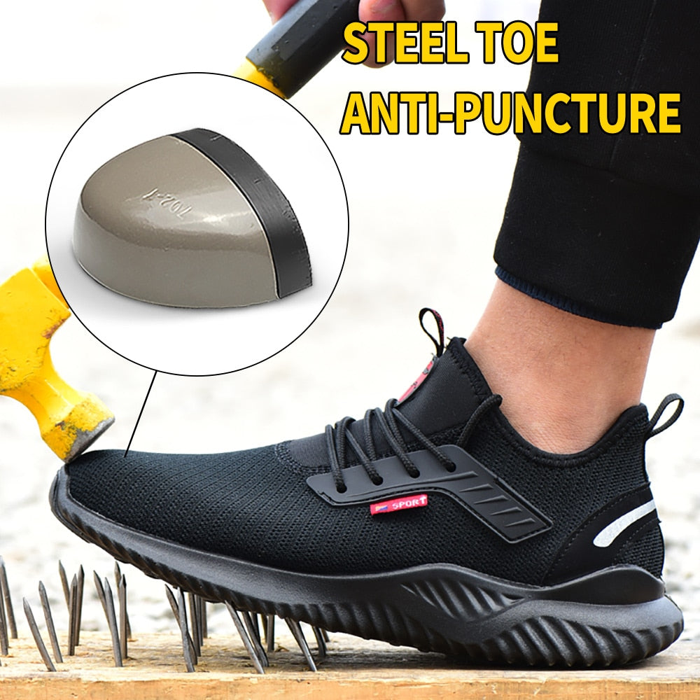 Work Safety Shoes Steel Cap Sneakers