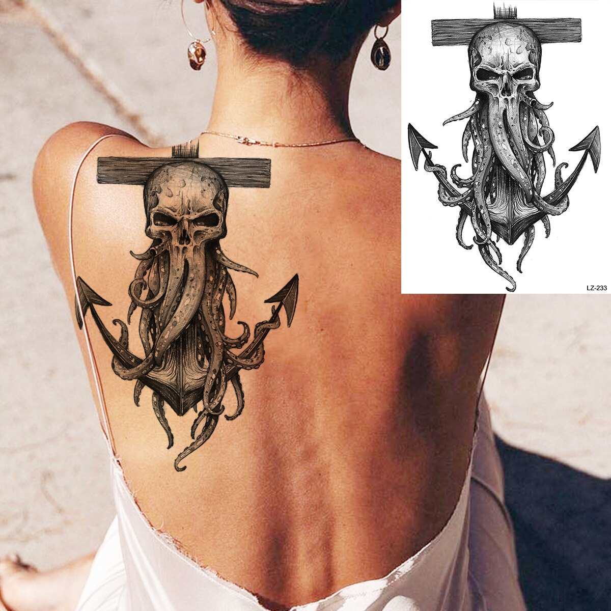 Large Test Tattoo Shoulder/Chest/Thigh - Many Styles