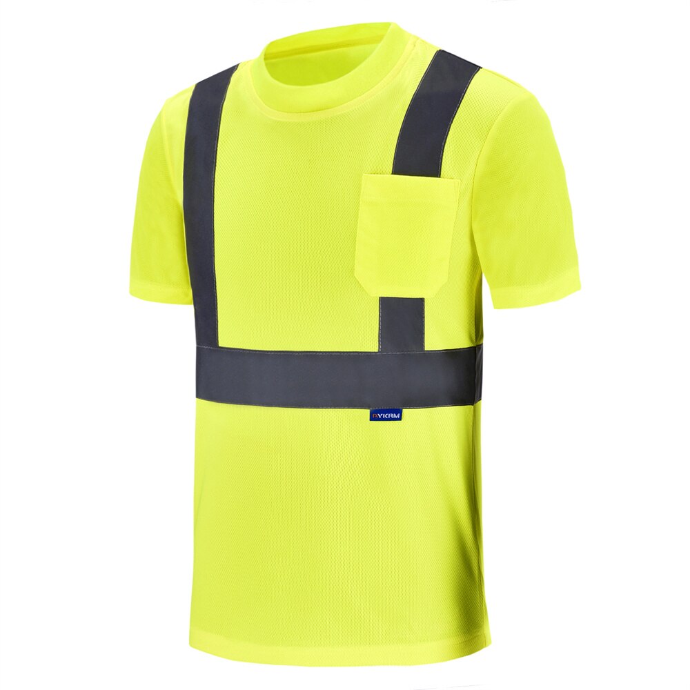 XS-6XL Reflective High Vis Short Sleeve Workwear - 2 COLOURS