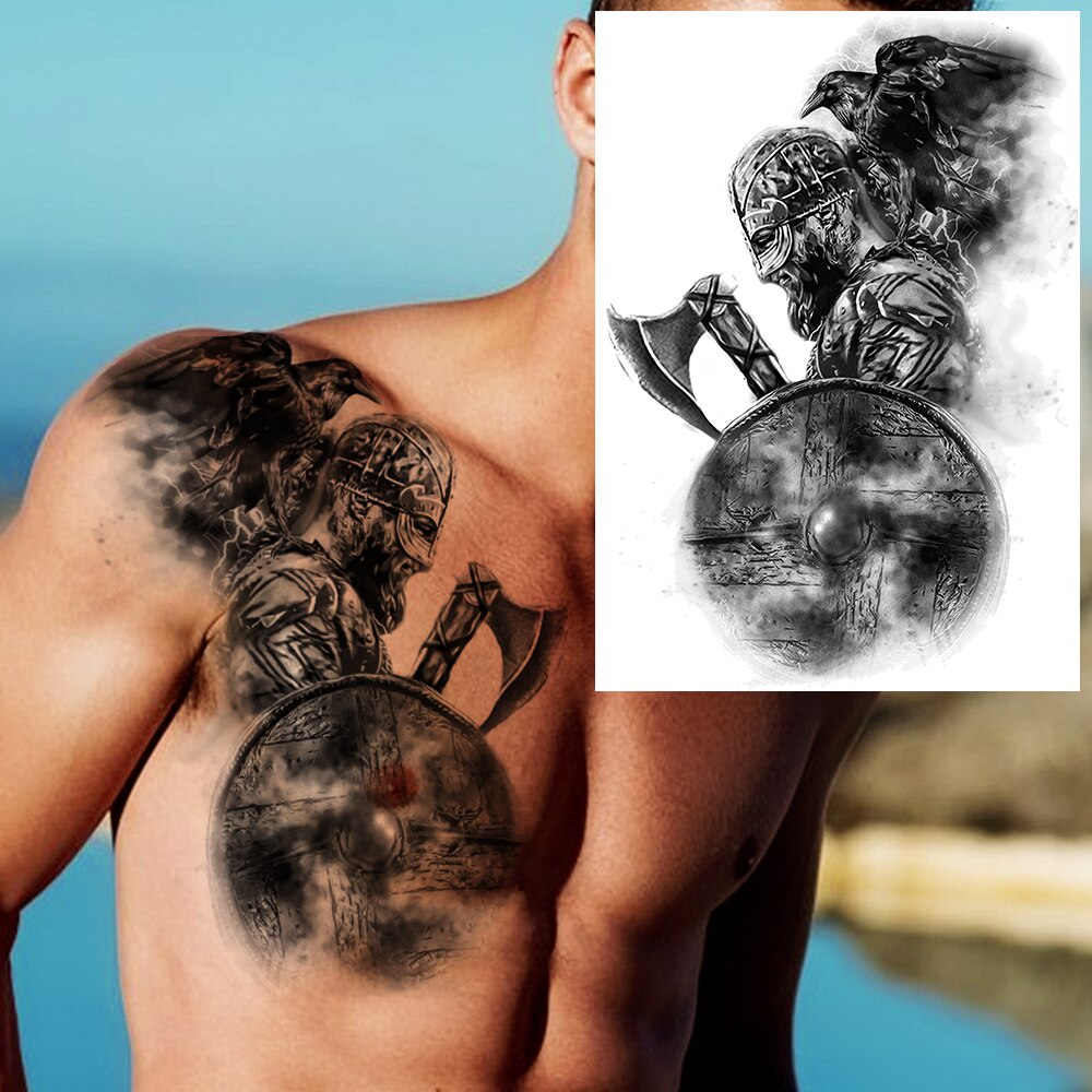Large Test Tattoo Shoulder/Chest/Thigh - Many Styles