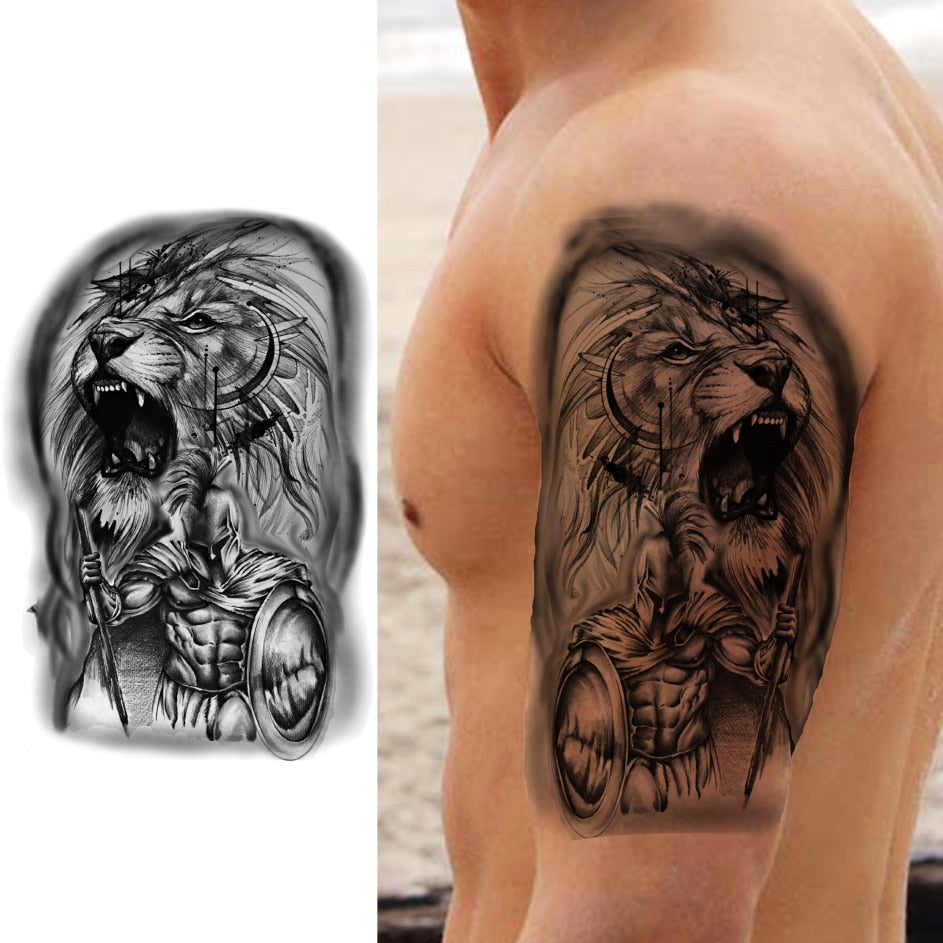 Large Test Tattoo Shoulder/Chest/Thigh - Many Styles