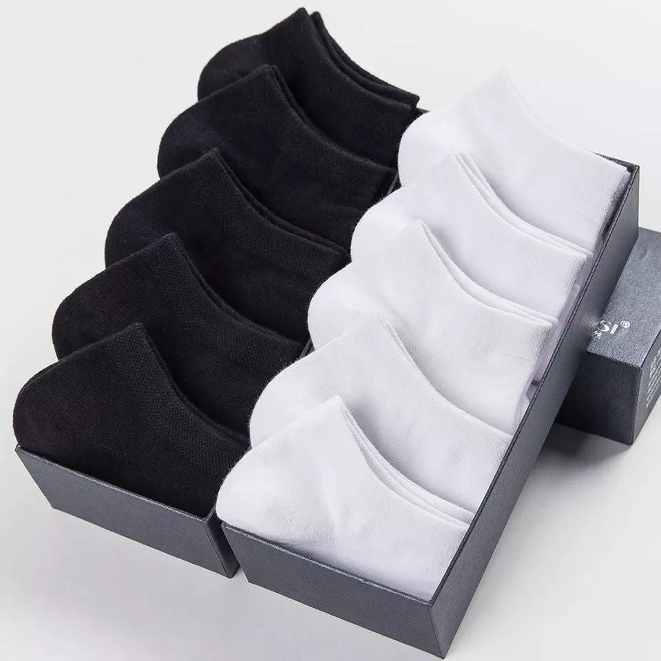 5 Pairs Low Cut Men Socks -6 Colours