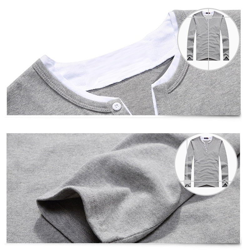 M-6XL Cotton Long Sleeve Tee - 6 colours