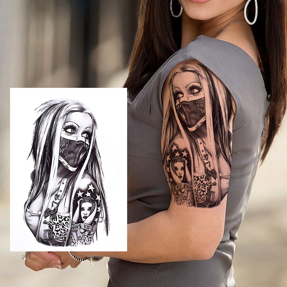 Large Test Tattoo Shoulder/Chest/Thigh - Many Styles