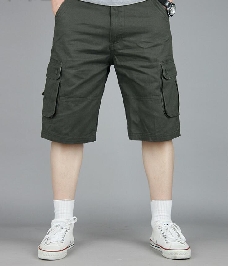 Men's Multi-Pocket Long Cargo Shorts - 6 colours