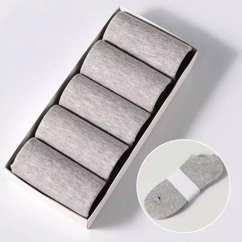 5 Pairs Low Cut Men Socks -6 Colours