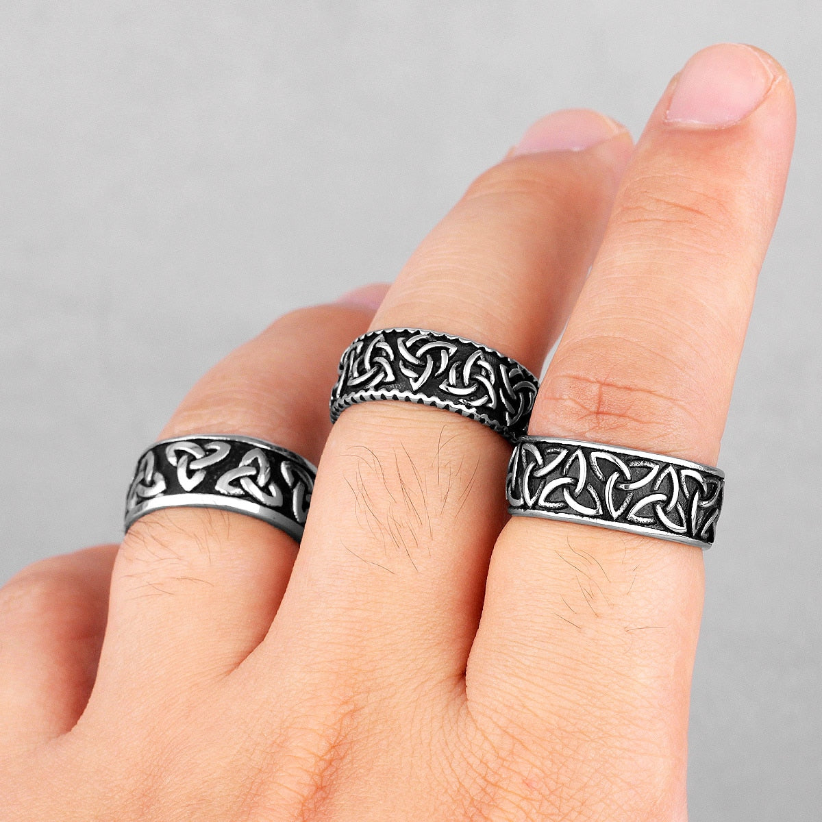 Celtic Knot Stainless Steel Rings - 5 styles