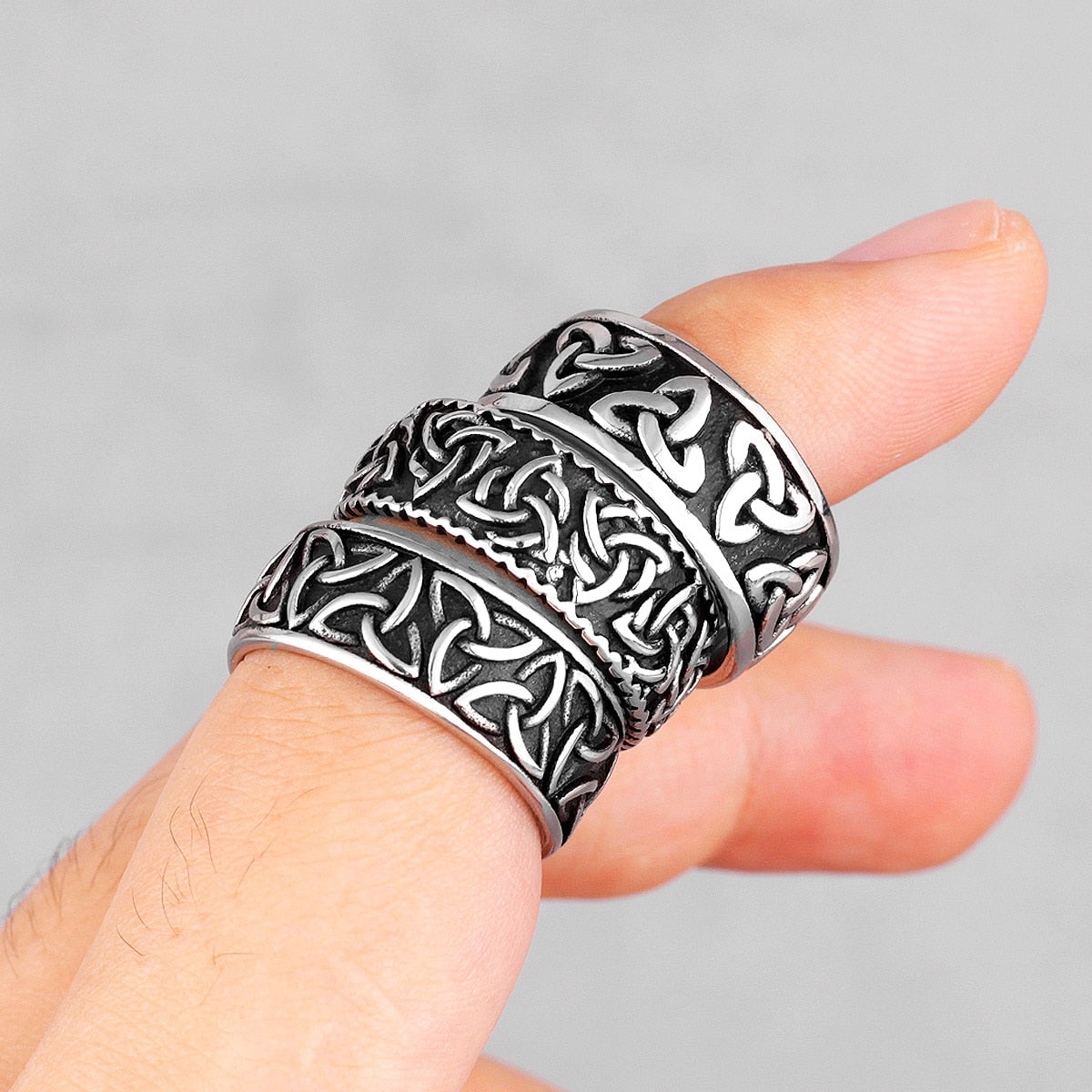 Celtic Knot Stainless Steel Rings - 5 styles