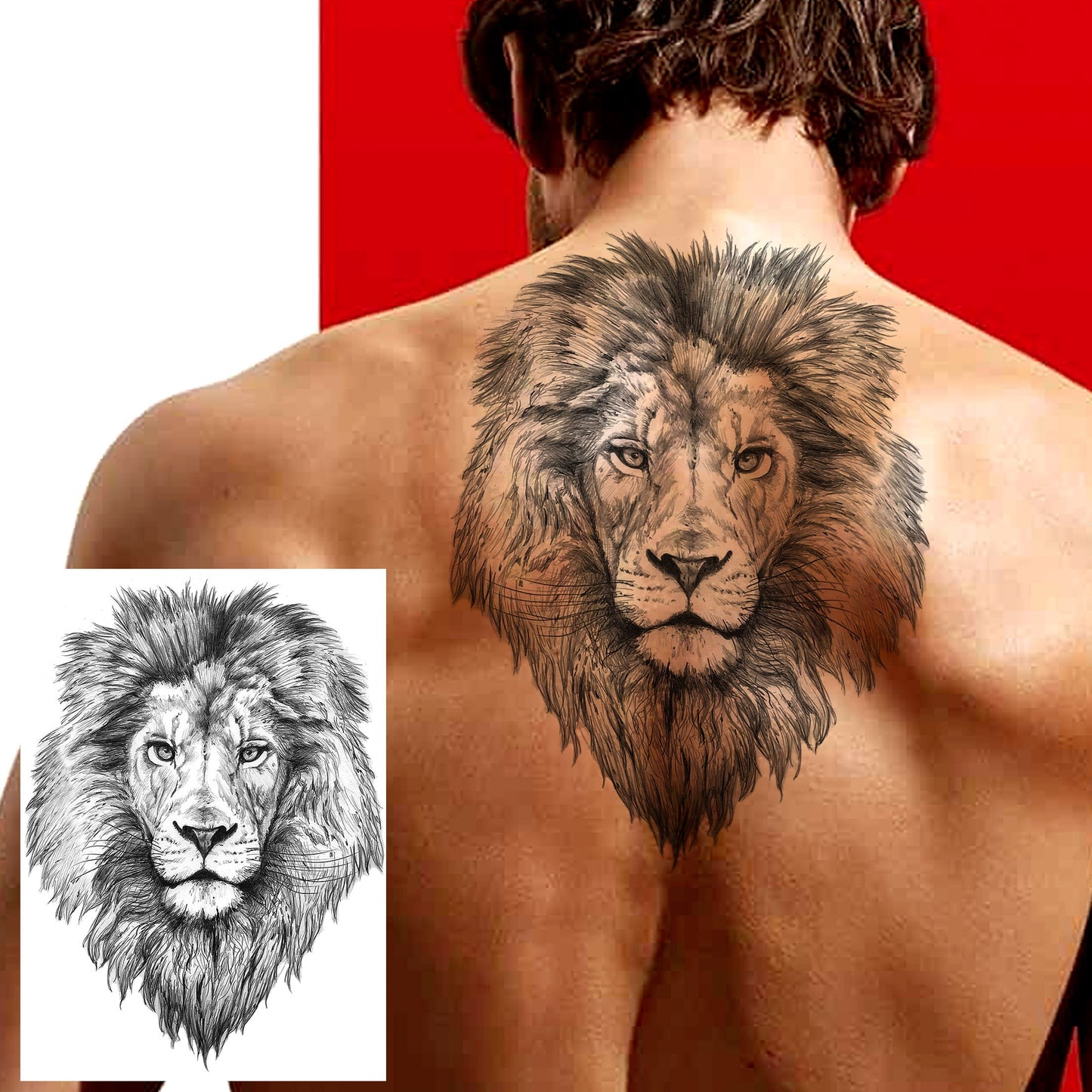 Large Test Tattoo Shoulder/Chest/Thigh - Many Styles