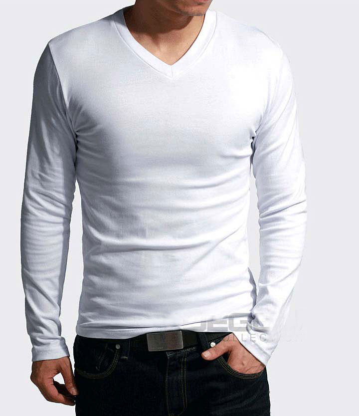 XS-XL Elastic Long Sleeve Tees - 2 style - 7 colours