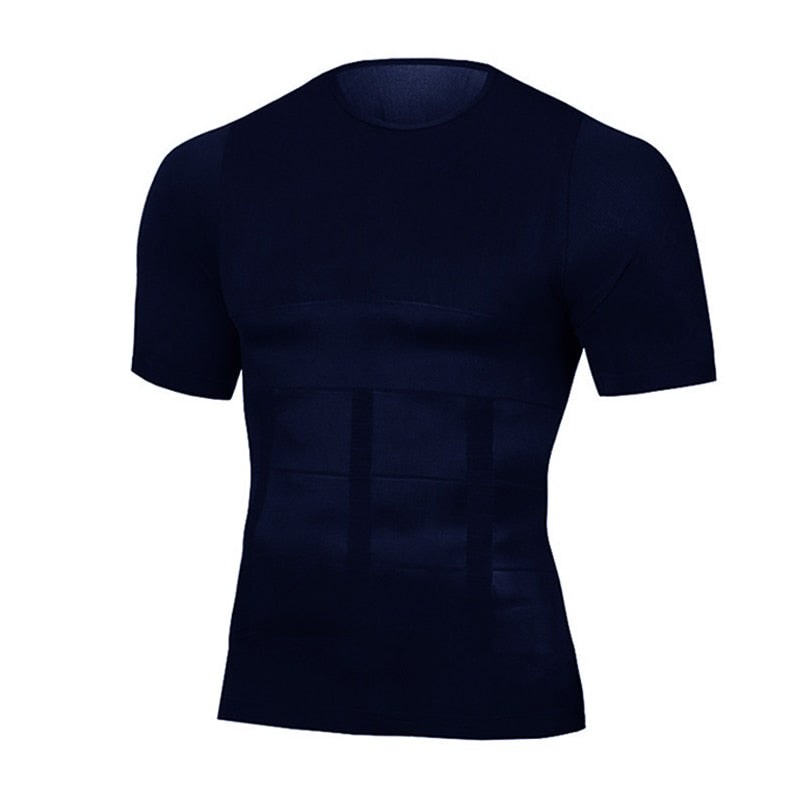 S-3XL Men's Slimming Body Shaper and Corrective Posture Control Shirt