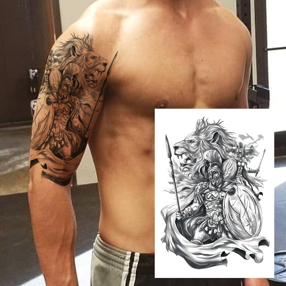 Large Test Tattoo Shoulder/Chest/Thigh - Many Styles