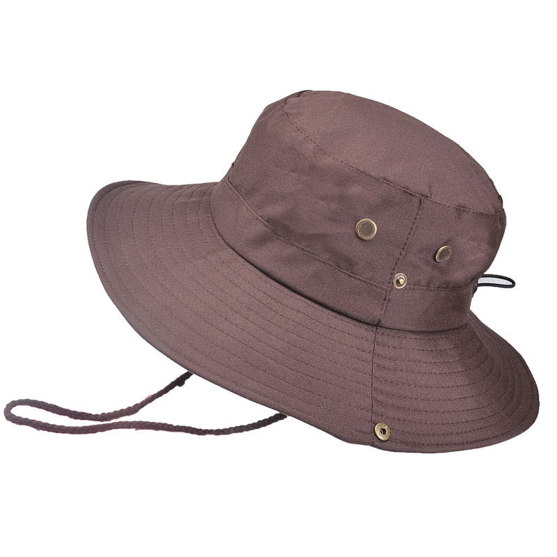 Panama Wide Brim Bucket Hat  - MANY COLOURS