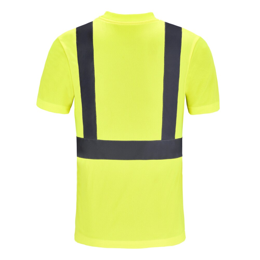 XS-6XL Reflective High Vis Short Sleeve Workwear - 2 COLOURS