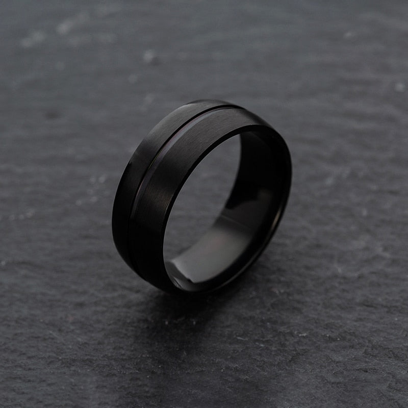 Black Line Ring
