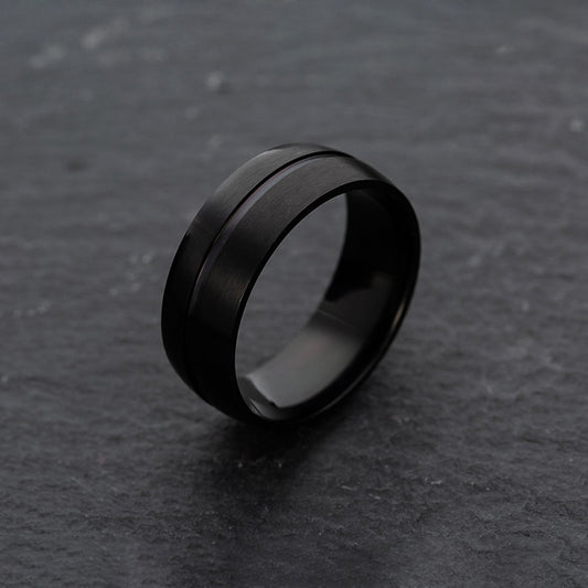 Black Line Ring