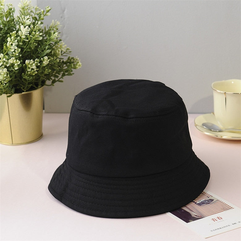Cotton Plain Bucket Hats - 8 COLOURS