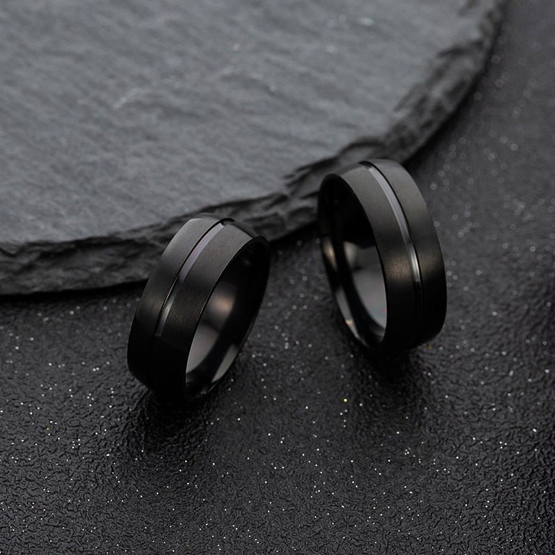 Black Line Ring