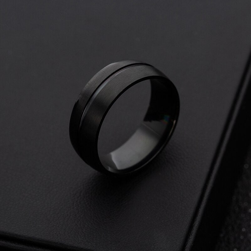 Black Line Ring