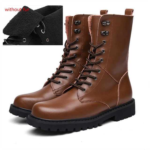 Leather Motorcycle  Boots - 2 Colours