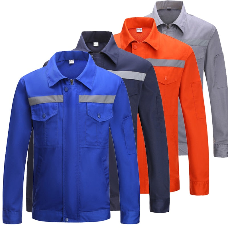 S-3XL Hi Vis Long Sleeve Cotton Shirt - 4 COLOURS