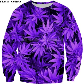 XS-5XL Purple Leaves Sweatshirt