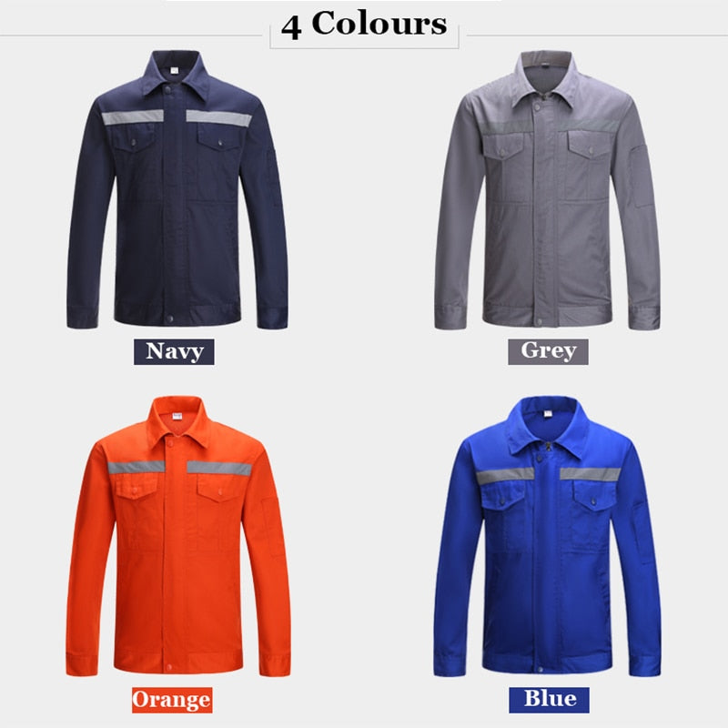 S-3XL Hi Vis Long Sleeve Cotton Shirt - 4 COLOURS