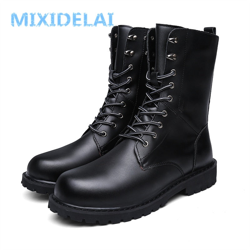 Leather Motorcycle  Boots - 2 Colours