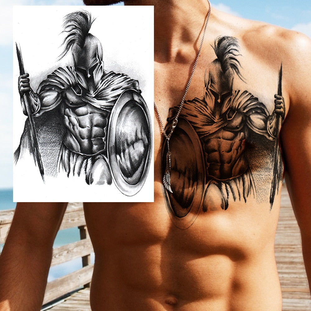 Large Test Tattoo Shoulder/Chest/Thigh - Many Styles