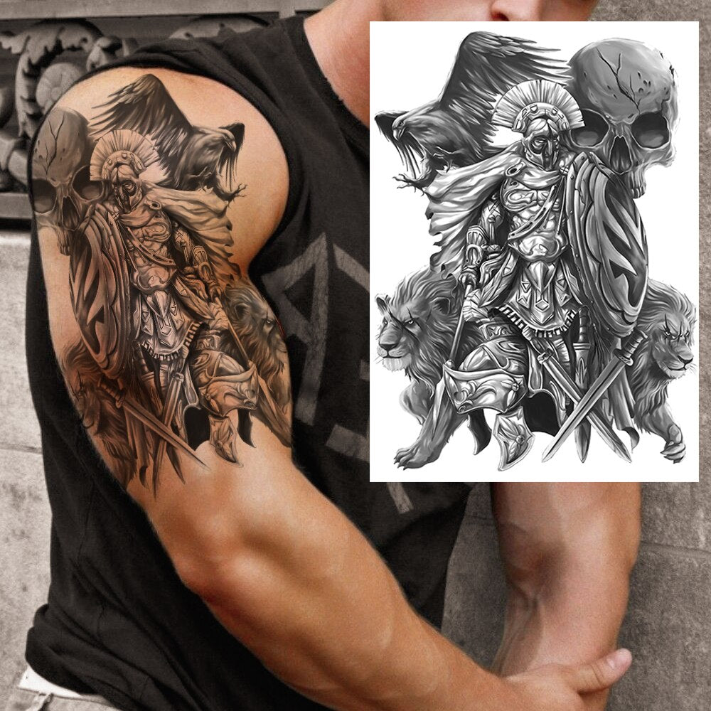 Large Test Tattoo Shoulder/Chest/Thigh - Many Styles
