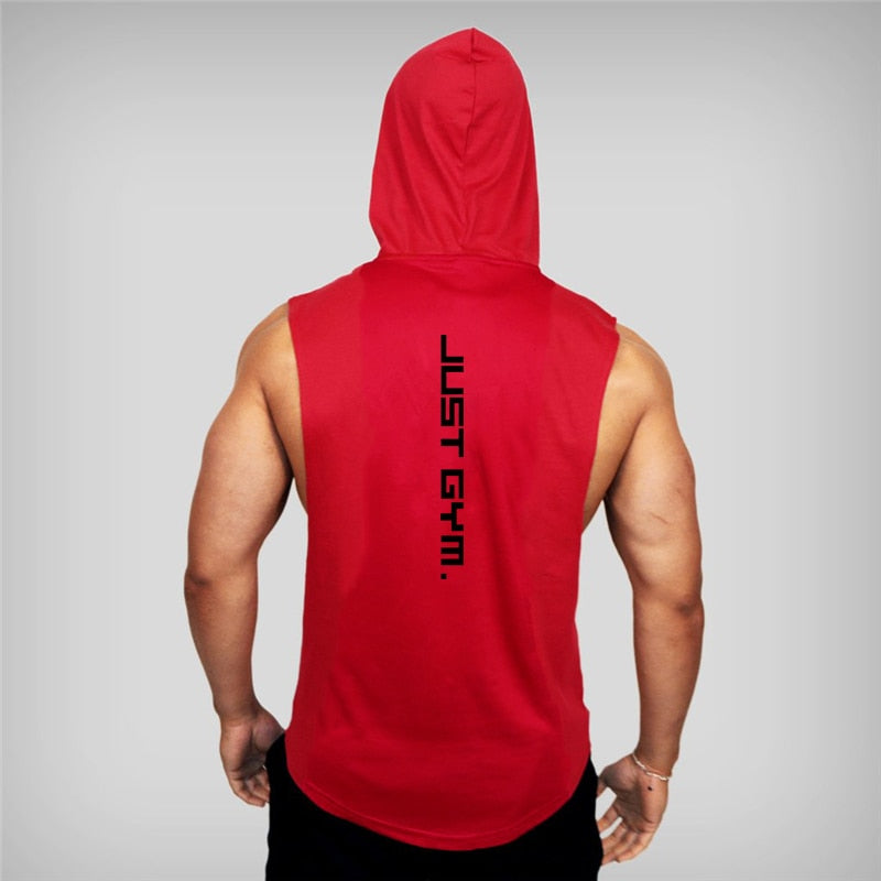 S-XL Cotton Sleeveless Gym Tank - 2 STYLES - 6 colours