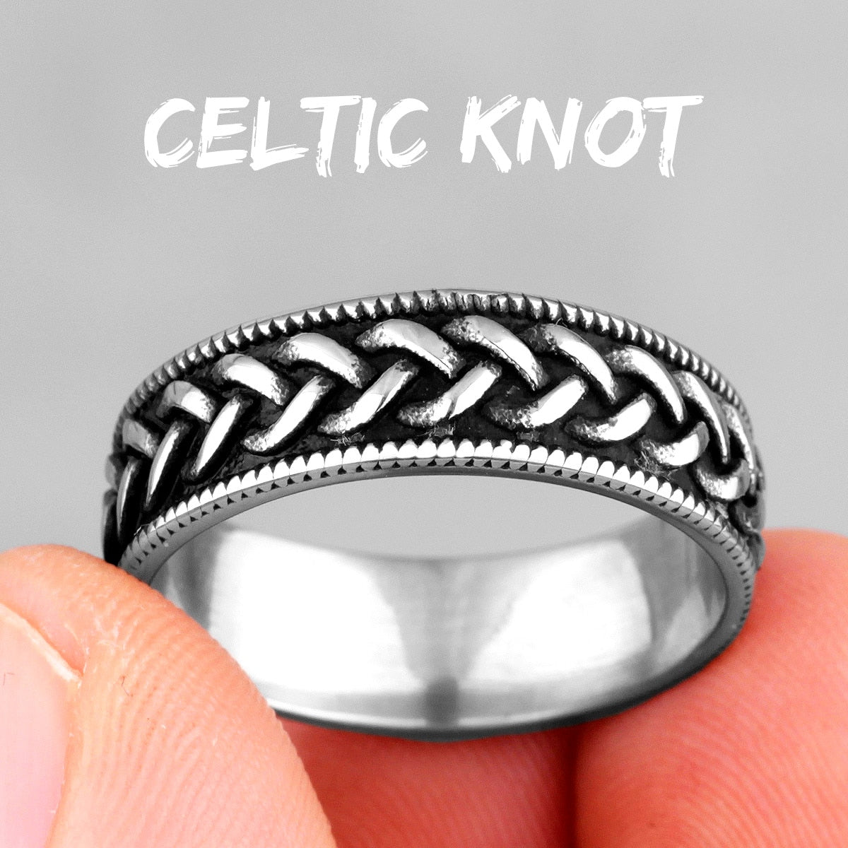 Celtic Knot Stainless Steel Rings - 5 styles