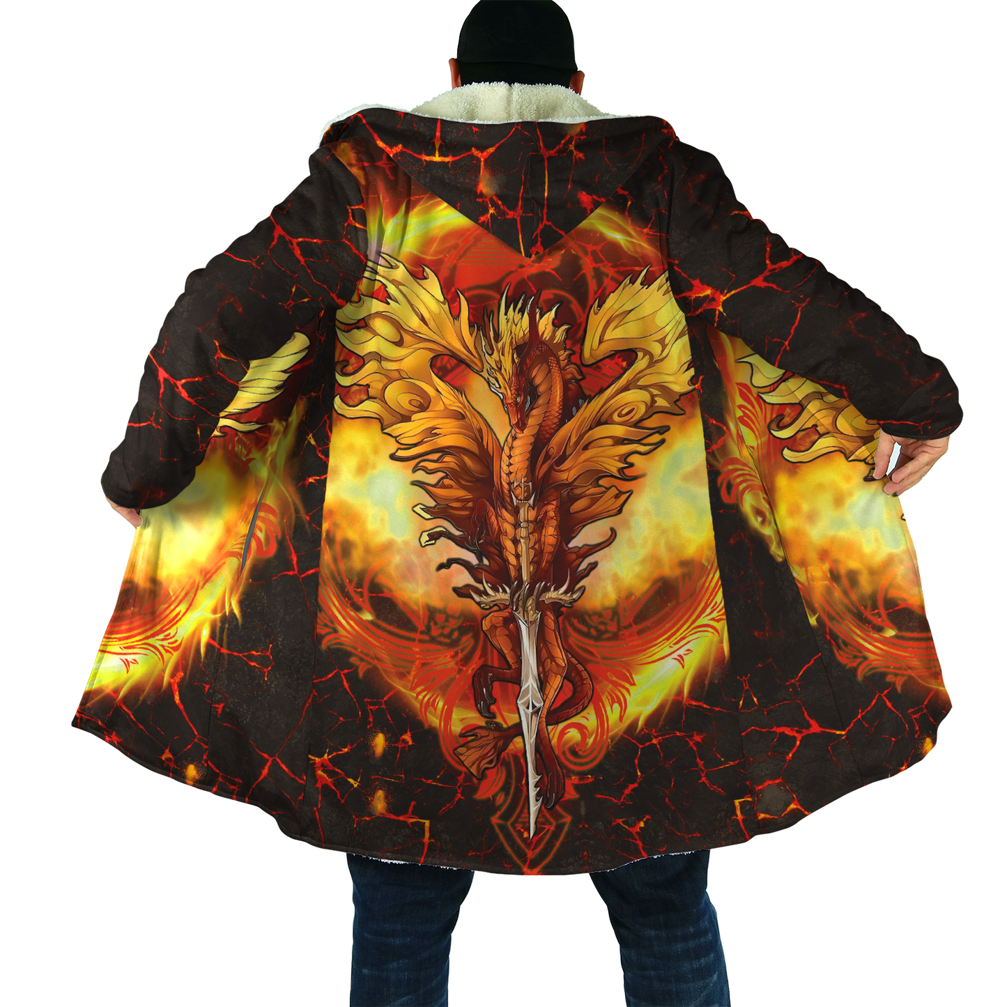 S-5XL Dragon Hooded Cloaks