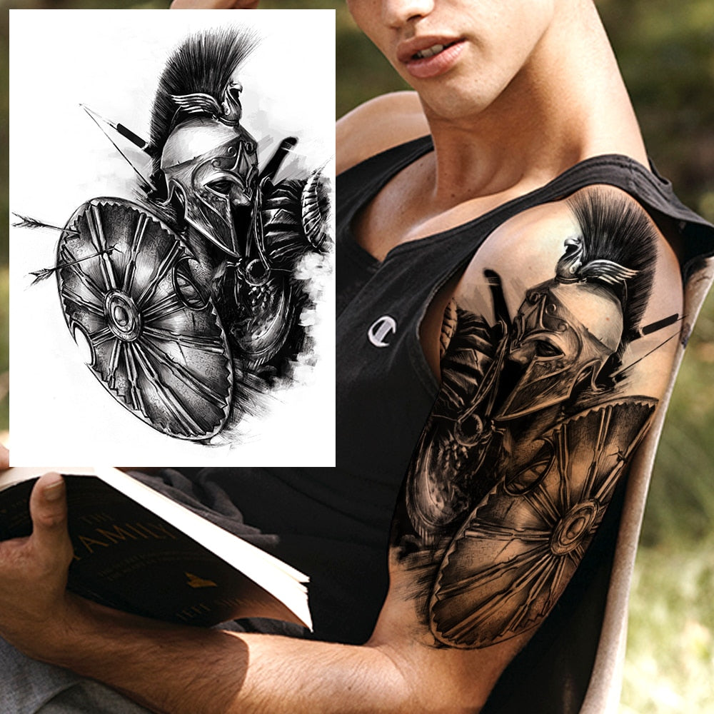 Large Test Tattoo Shoulder/Chest/Thigh - Many Styles
