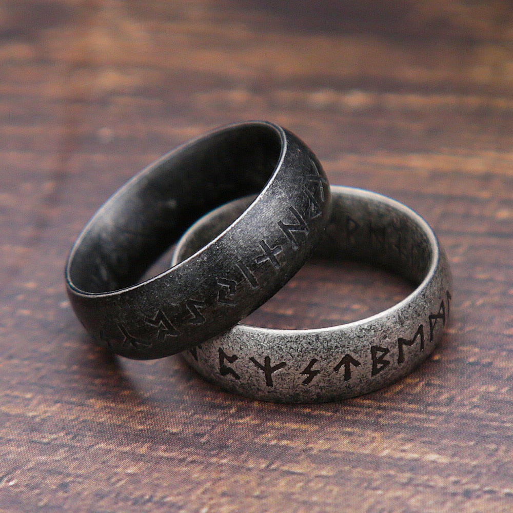 Nordic Viking Runes Ring