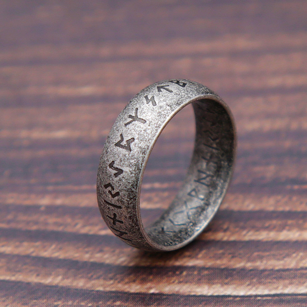 Nordic Viking Runes Ring