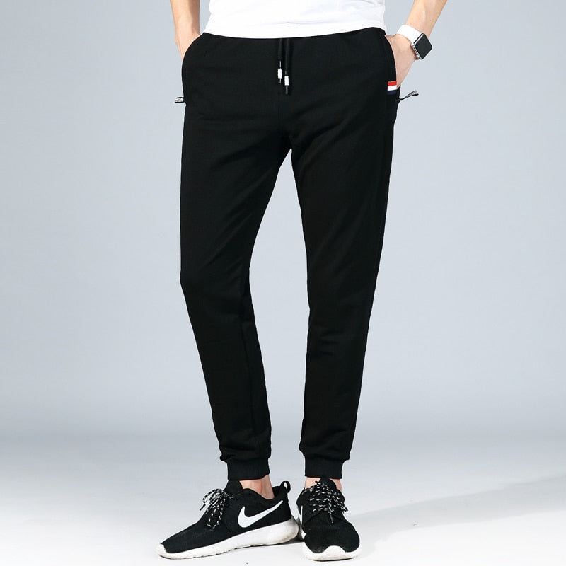 S-7XL Elastic Waist Cotton Track Pants
