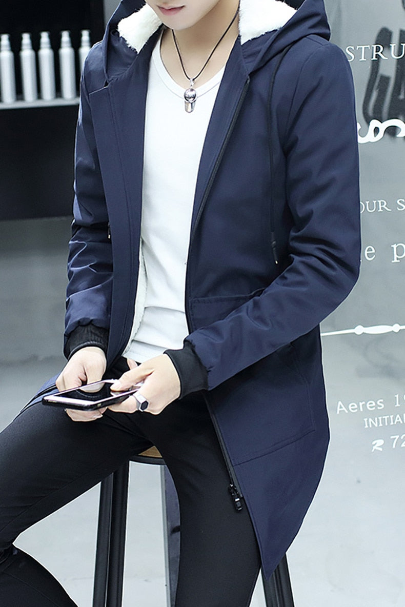 XS-XXXL Men's Long Fleece Anorak - 3 COLOURS