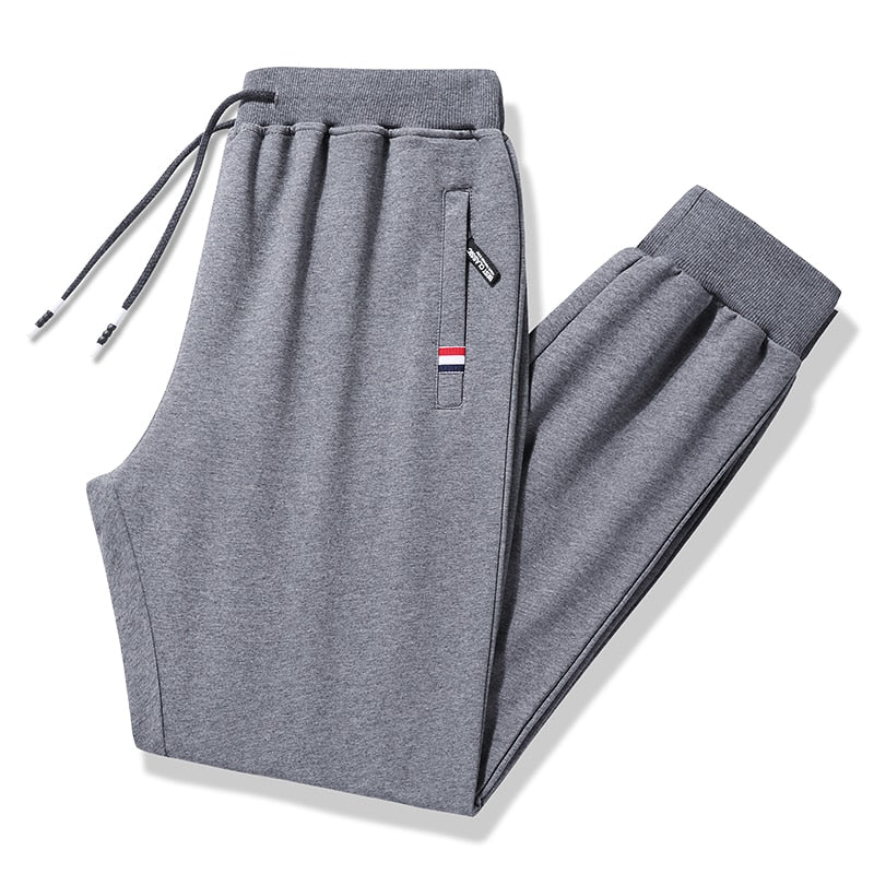 S-7XL Elastic Waist Cotton Track Pants